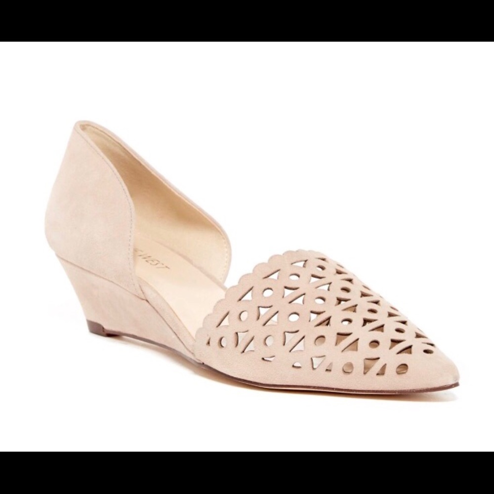 Nine West laser cut wedge